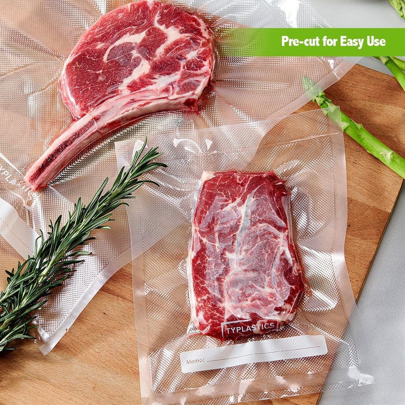 TYPLASTICS Vacuum Sealer Bags for Airtight Food Storage, 1 Gallon Pre-Cut Bags, 100 Count - Image 3